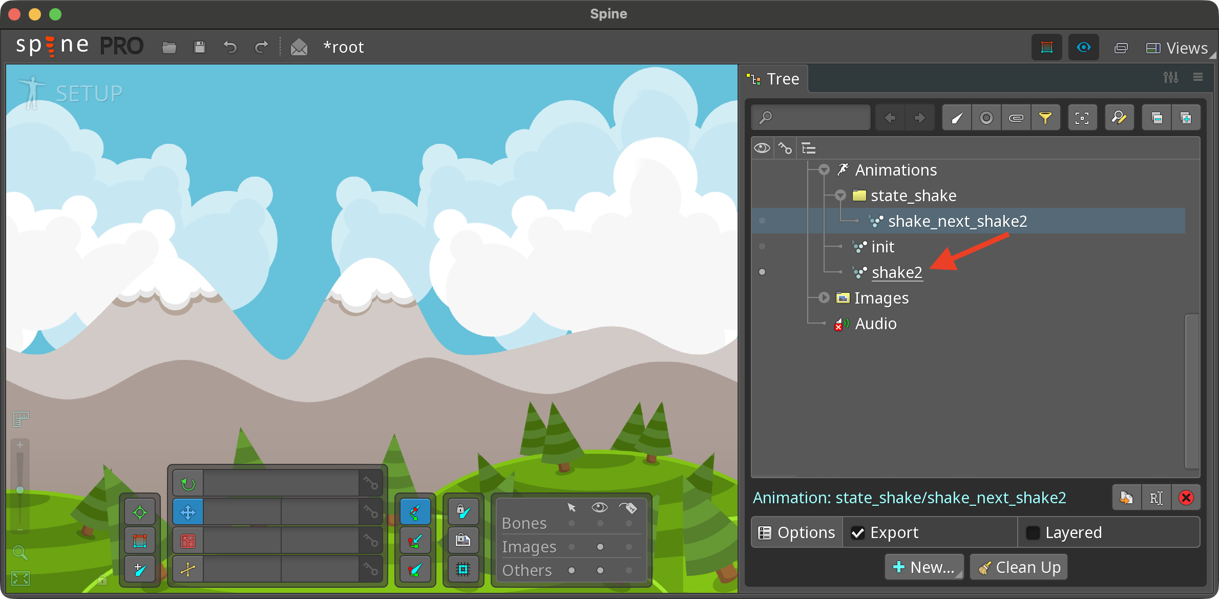 Animation sequences example